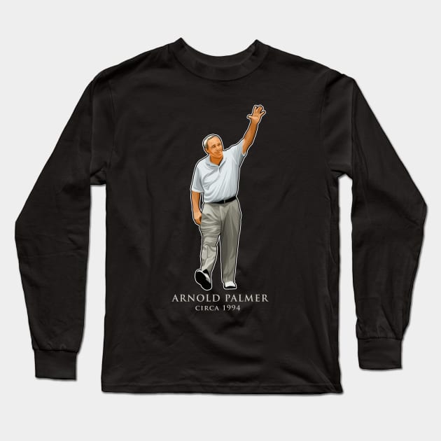 Arnold Palmer Golf Circa 1994 Long Sleeve T-Shirt by RunAndGow